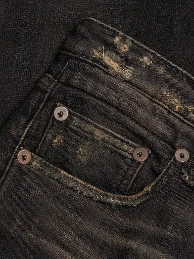 R13 Women's Boy Low-Rise Cropped Jeans - Abbey Black - Size 31 | Thumbnail 7 R13 Women's Boy Low-Rise Cropped Jeans - Abbey Black - Size 31 | Thumbnail 7