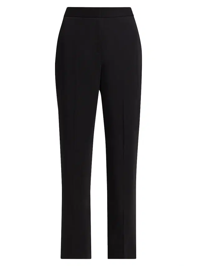 Women's Blair Crepe Straight-Leg Pants - Noir