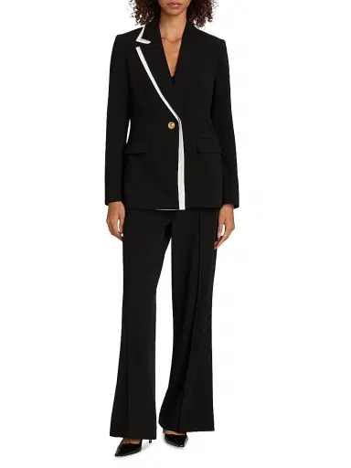 Elie Tahari Women's Heritage Gabriella Flare Pants - Noir | Thumbnail 2