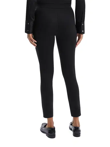 Theory Women's Adbelle Ponte Leggings - Black - Size Large | Thumbnail 5