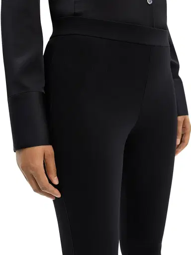 Theory Women's Adbelle Ponte Leggings - Black - Size Large | Thumbnail 6