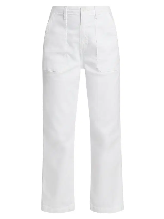 AG Jeans Women's Analeigh Denim Trousers - Cloud White