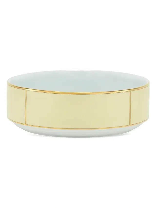Ginori 1735 Diva Colonna Tureen Porcelain Salad Bowl - Diva Giall