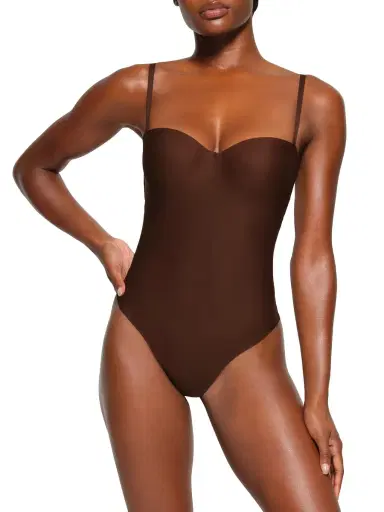 SKIMS Women's Skims Body Underwire Thong Bodysuit - Cocoa | Thumbnail 2 SKIMS Women's Skims Body Underwire Thong Bodysuit - Cocoa | Thumbnail 2