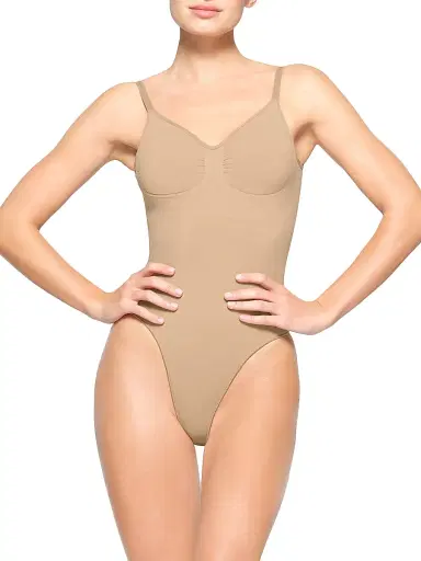 Skims Women's Smoothing Low-Back Bodysuit - Clay - Size XL | Thumbnail 2 Skims Women's Smoothing Low-Back Bodysuit - Clay - Size XL | Thumbnail 2