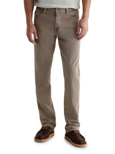 AG Jeans Men's Everett Linen-Blend Pants - Sulfur Amber Dust | Thumbnail 3