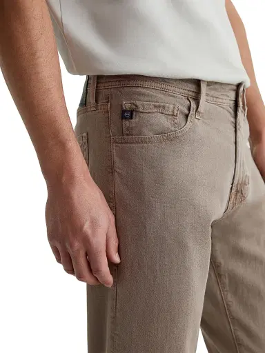 AG Jeans Men's Everett Linen-Blend Pants - Sulfur Amber Dust | Thumbnail 6
