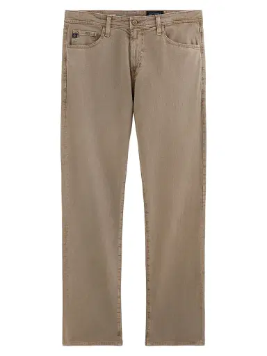 AG Jeans Men's Everett Linen-Blend Pants - Sulfur Amber Dust | Thumbnail 1