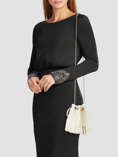 Jimmy Choo Women's Bon Bon Faux Pearl Top Handle Bag | Thumbnail 2 Jimmy Choo Women's Bon Bon Faux Pearl Top Handle Bag | Thumbnail 2