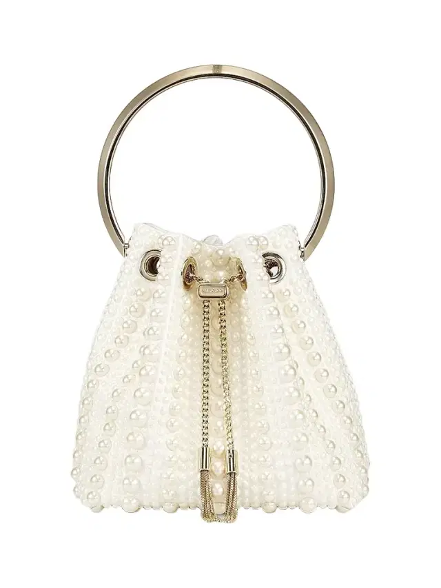 Jimmy Choo Women's Bon Bon Faux Pearl Top Handle Bag -