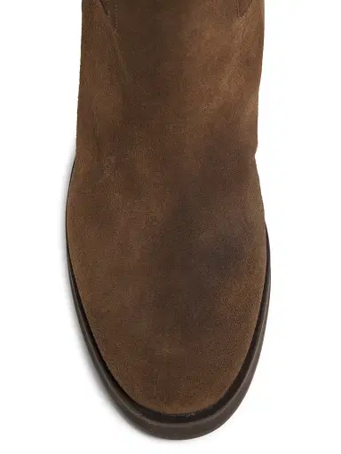 Jimmy Choo Women's Yasmin 70MM Suede Boots - Oak | Thumbnail 4
