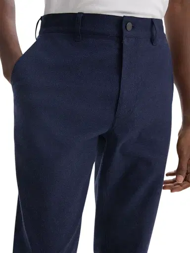 Theory Men's Rhodes Cotton-Twill Straight-Leg Pants - Baltic Melange | Thumbnail 5