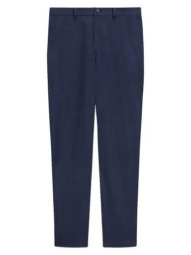 Theory Men's Rhodes Cotton-Twill Straight-Leg Pants - Baltic Melange | Thumbnail 1