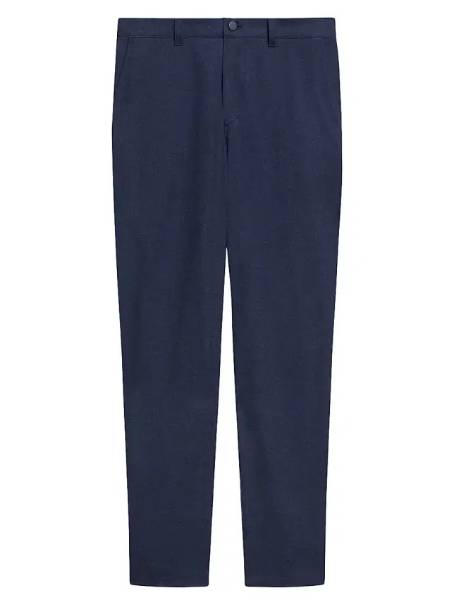 Men's Rhodes Cotton-Twill Straight-Leg Pants - Baltic Melange
