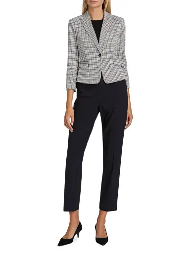 Theory Women's Treeca Pull-On Wool Trousers | Thumbnail 2