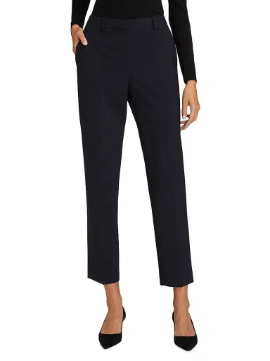 Theory Women's Treeca Pull-On Wool Trousers | Thumbnail 3