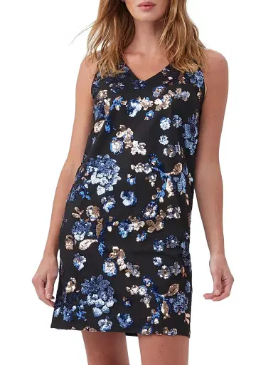 Trina Turk Women's Glitterati Sequin Floral Minidress | Thumbnail 1 Trina Turk Women's Glitterati Sequin Floral Minidress | Thumbnail 1