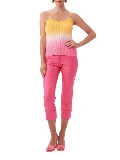 Trina Turk Women's Infusion Cotton Rb-Knit Camisole | Thumbnail 4 Trina Turk Women's Infusion Cotton Rb-Knit Camisole | Thumbnail 4