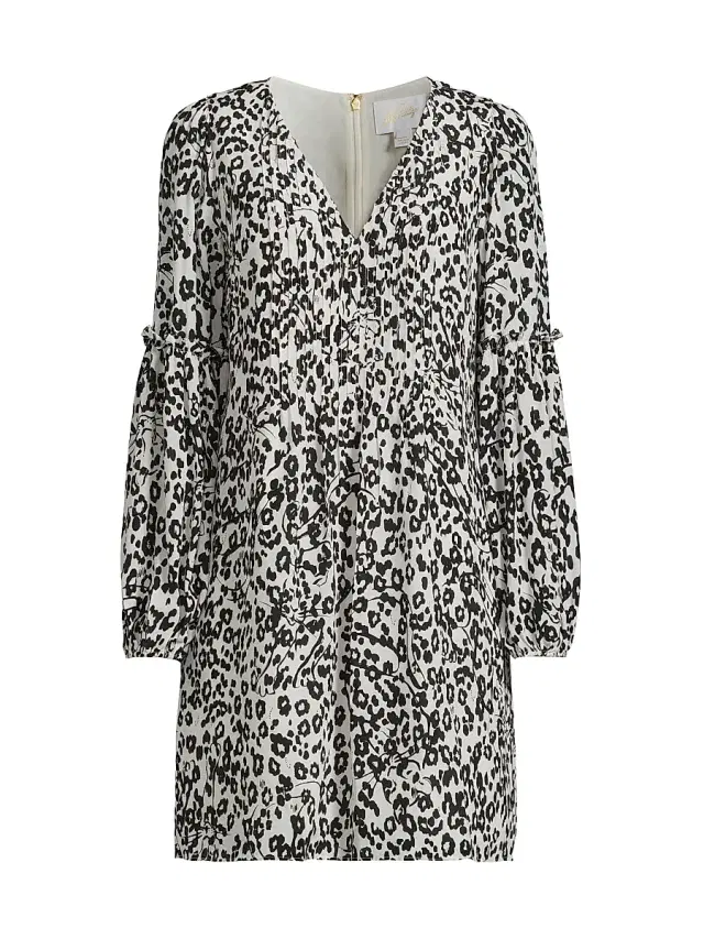 Lilly Pulitzer Women's Cleme Leopard Silk Dress - Coconut