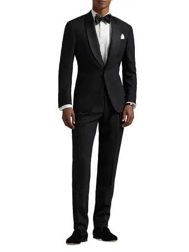Polo Ralph Lauren Men's Barathea Satin & Wool Tuxedo | Thumbnail 1 Polo Ralph Lauren Men's Barathea Satin & Wool Tuxedo | Thumbnail 1