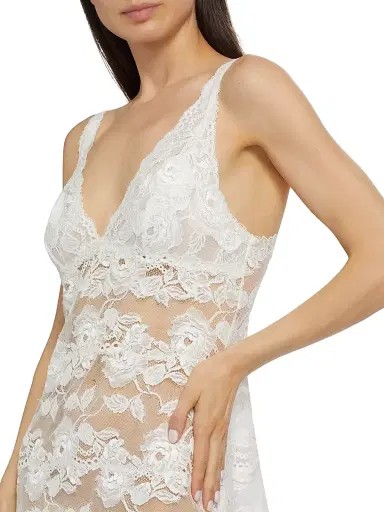 Josie Natori Women's Imagine Floral Lace Slip Minidress - Warm White - Size Large | Thumbnail 5 Josie Natori Women's Imagine Floral Lace Slip Minidress - Warm White - Size Large | Thumbnail 5