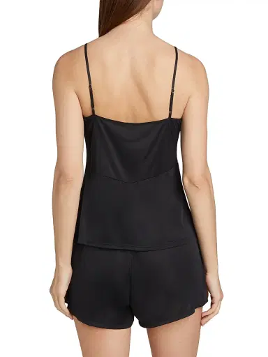 Natori Women's Enchant Lace Camisole Short Set - Black | Thumbnail 4