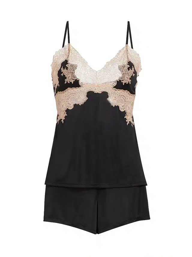 Natori Women's Enchant Lace Camisole Short Set - Black