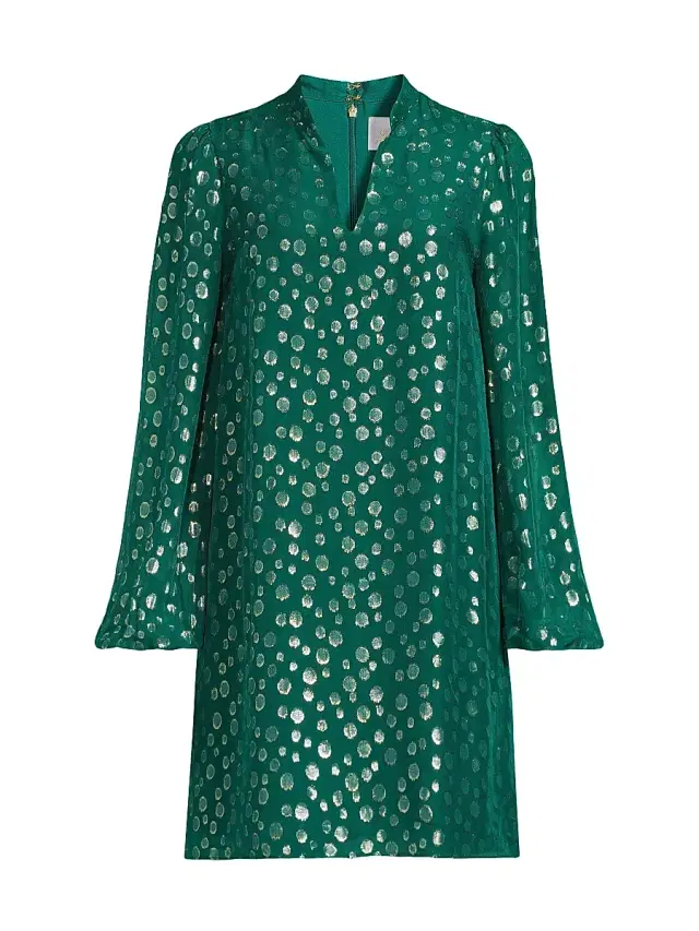 Lilly Pulitzer Women's Lauralyn Silk Dress - Villa Green