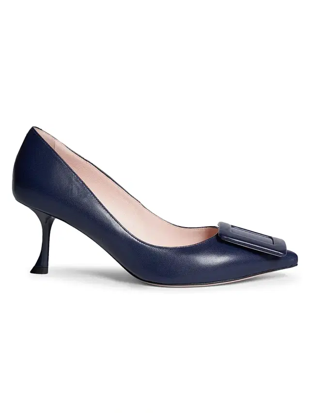 Roger Vivier Women's Viv In The City 65MM Leather Pumps - Blue
