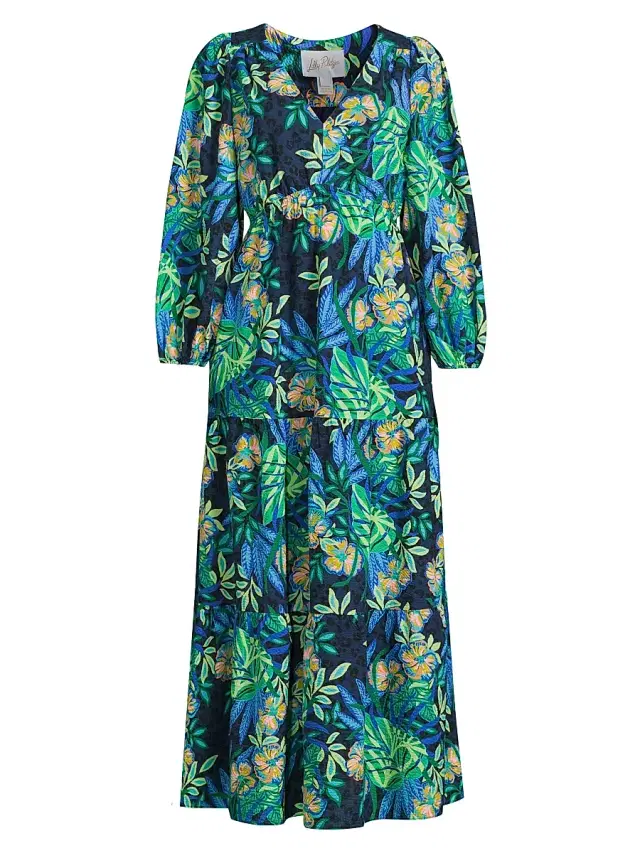 Lilly Pulitzer Women's Deacon Floral Empire Midi Dress