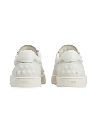 Tod's Men's Allacciata Cassetta Leather Sneakers - Bianco Latte - Size 12 | Thumbnail 3