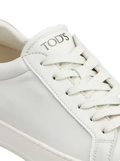 Tod's Men's Allacciata Cassetta Leather Sneakers - Bianco Latte - Size 12 | Thumbnail 5