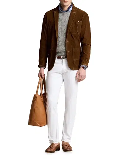 Polo Ralph Lauren Men's Suede Sport Jacket - Antique Smith Brown | Thumbnail 2 Polo Ralph Lauren Men's Suede Sport Jacket - Antique Smith Brown | Thumbnail 2