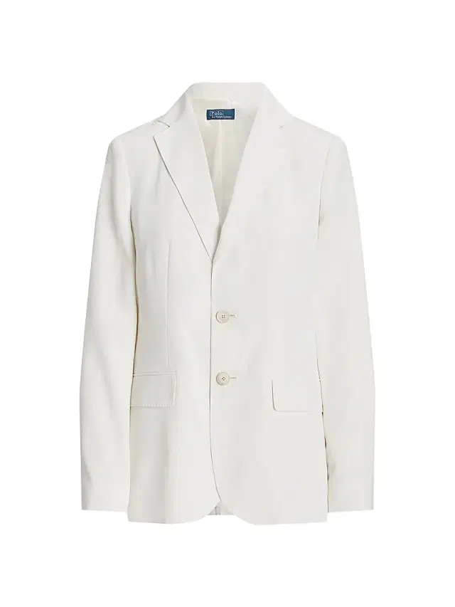 Polo Ralph Lauren Women's Tailored Satin Blazer - Clubhouse Cream
