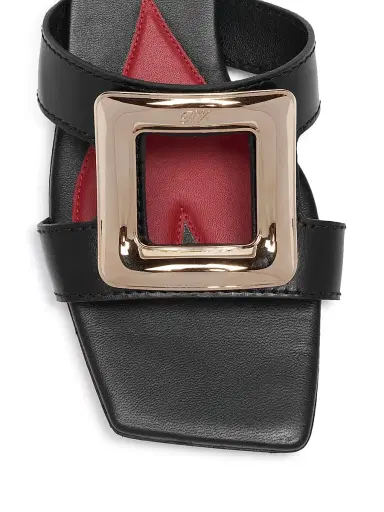Roger Vivier Women's New Metal Buckle Leather Sandals - Cuoio | Thumbnail 18 Roger Vivier Women's New Metal Buckle Leather Sandals - Cuoio | Thumbnail 18