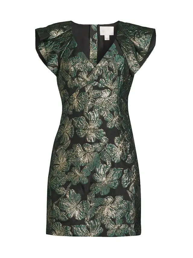 Lilly Pulitzer Women's Kaida Brocade Shift Minidress - Noir
