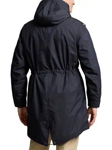 Polo Ralph Lauren Men's Marsh 3-in-1 Hooded Cotton-Nylon Lined Coat - Carbon Blue | Thumbnail 4 Polo Ralph Lauren Men's Marsh 3-in-1 Hooded Cotton-Nylon Lined Coat - Carbon Blue | Thumbnail 4