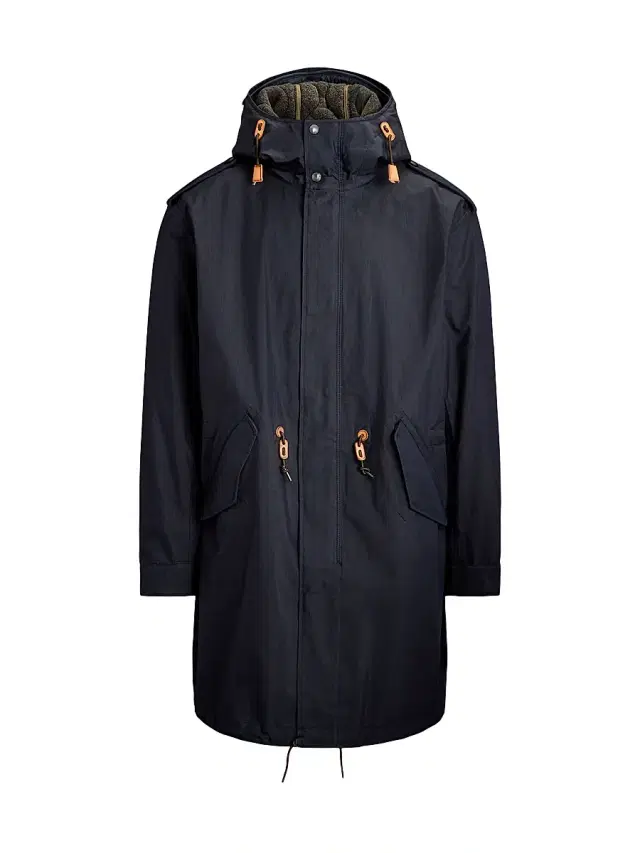 Polo Ralph Lauren Men's Marsh 3-in-1 Hooded Cotton-Nylon Lined Coat - Carbon Blue