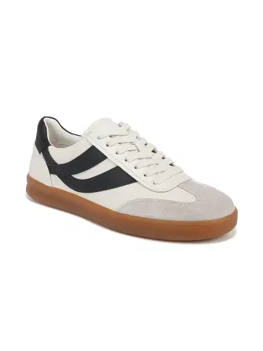 Vince Men's Oasis Leather Low-Top Sneakers - Foam White Night Blue | Thumbnail 2 Vince Men's Oasis Leather Low-Top Sneakers - Foam White Night Blue | Thumbnail 2