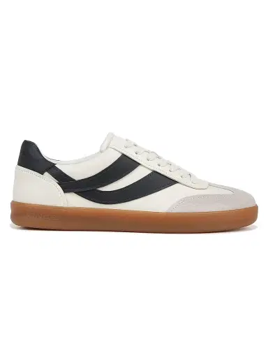 Vince Men's Oasis Leather Low-Top Sneakers - Foam White Night Blue | Thumbnail 1 Vince Men's Oasis Leather Low-Top Sneakers - Foam White Night Blue | Thumbnail 1