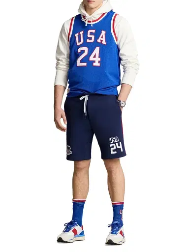 Polo Ralph Lauren Men's Double-Knit Shield Patch Athletic Shorts | Thumbnail 2