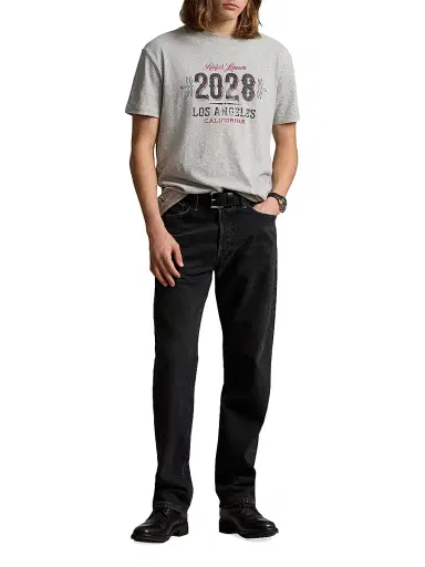 Polo Ralph Lauren Men's Graphic Cotton T-Shirt - Marle Heather | Thumbnail 2 Polo Ralph Lauren Men's Graphic Cotton T-Shirt - Marle Heather | Thumbnail 2