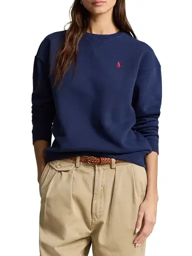 Polo Ralph Lauren Women's Pony Logo Crewneck Sweatshirt | Thumbnail 3
