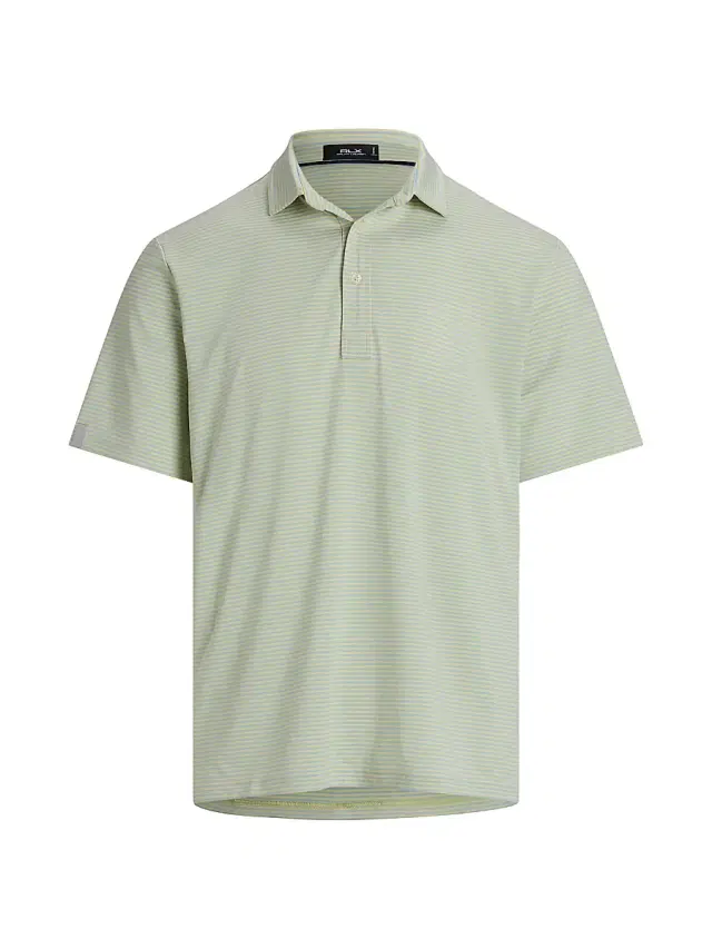 Polo Ralph Lauren Men's Stretch-Jersey Polo Shirt - Banana Peel Office Blue