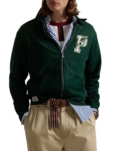 Polo Ralph Lauren Men's Vintage Fleece Logo Zip Jacket | Thumbnail 3