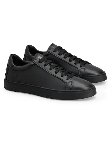 Tod's Men's Monogrammed Calfskin Sneakers | Thumbnail 2 Tod's Men's Monogrammed Calfskin Sneakers | Thumbnail 2