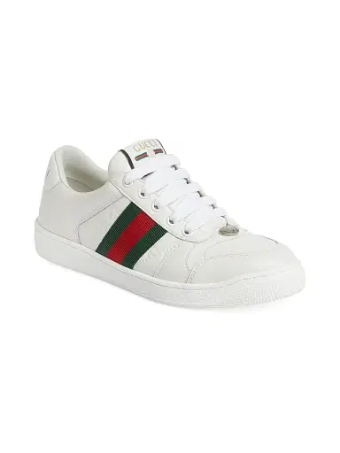 Gucci Women's Screener Leather Low-Top Sneakers - Great White - Size 12 | Thumbnail 2 Gucci Women's Screener Leather Low-Top Sneakers - Great White - Size 12 | Thumbnail 2