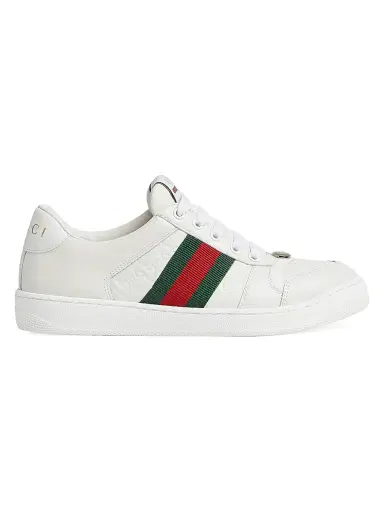 Gucci Women's Screener Leather Low-Top Sneakers - Great White - Size 12 | Thumbnail 1 Gucci Women's Screener Leather Low-Top Sneakers - Great White - Size 12 | Thumbnail 1