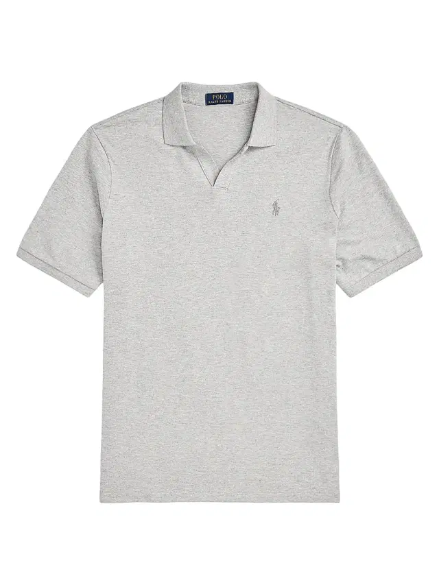 Men's Stretch Cotton-Blend Polo Shirt - Andover Heather