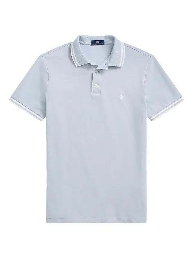 Polo Ralph Lauren Men's Stretch-Mesh Polo Shirt - Vessel Blue White